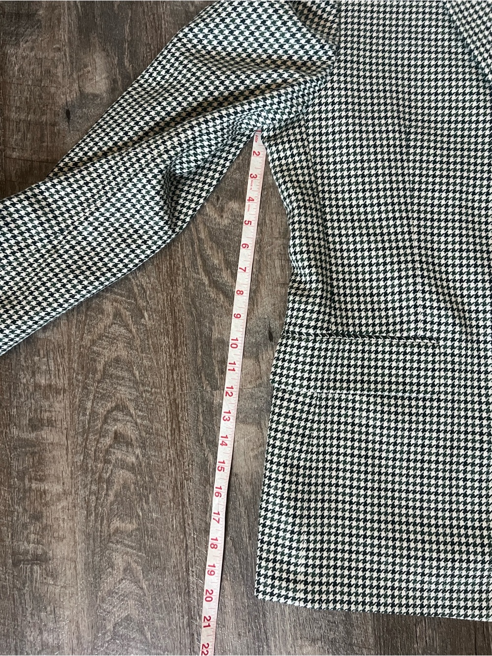 Stafford Classic Green Houndstooth Sport Coat-Size 48R - Picture 5 of 13